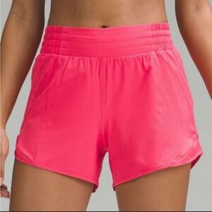 Lululemon Athletica Lip Gloss Pink Hotty Hot HR Short 4"